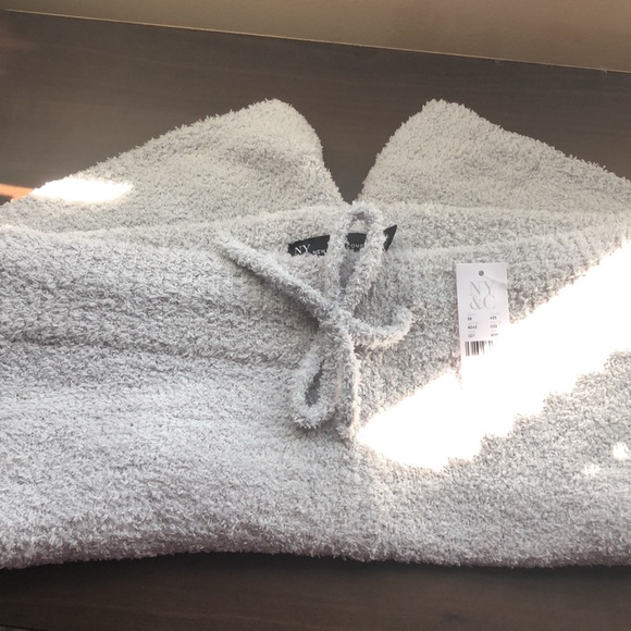 NWT choice of cozy fuzzy black or gray drawstring shorts - Picture 11 of 11